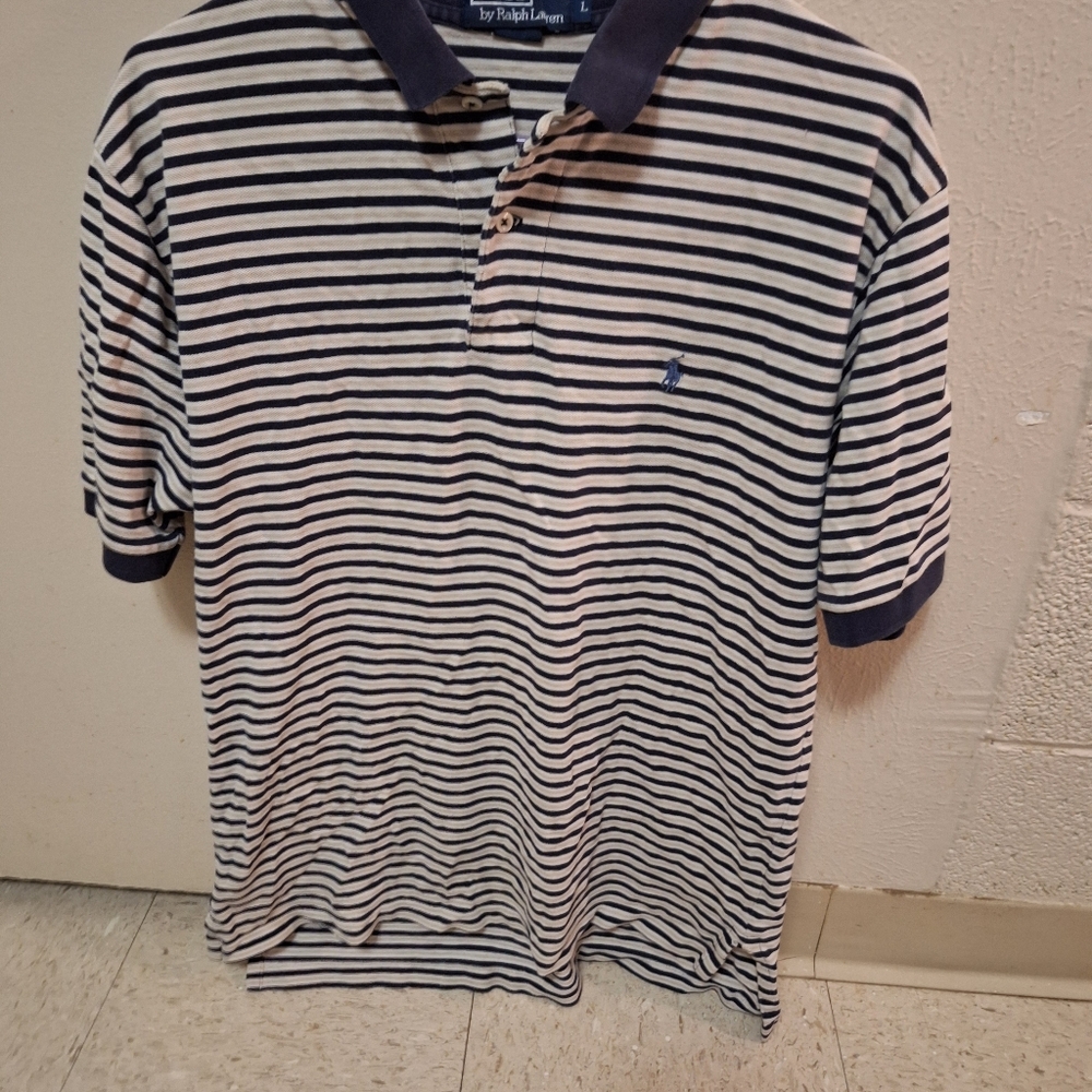 Nice like new striped polo